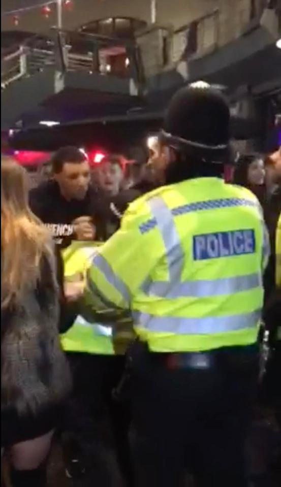  Police intervened when the Watford star got into an argument with a fan