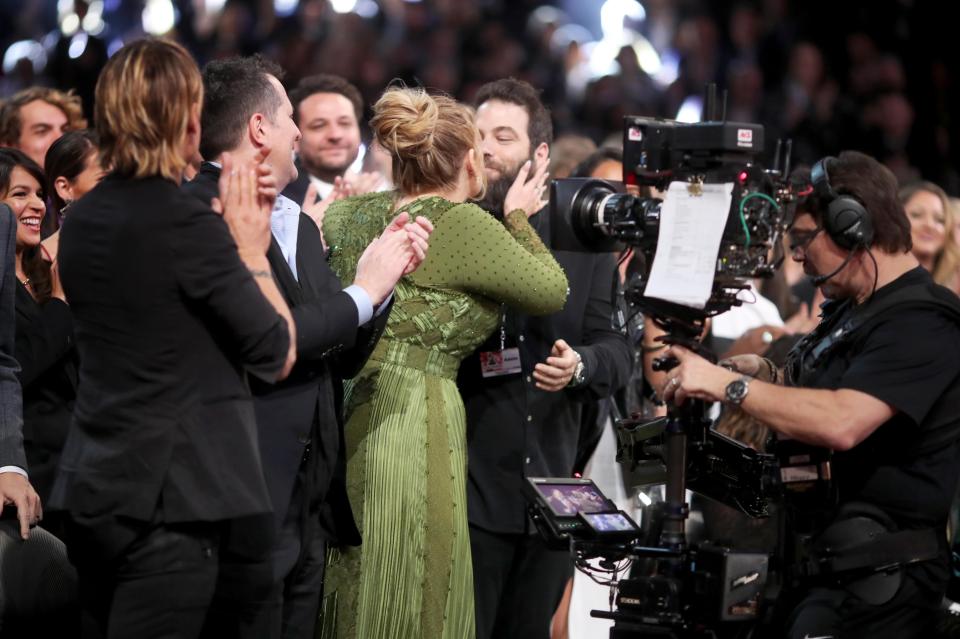  Adele had the support of new husband Simon Konecki