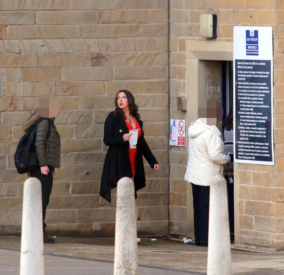  Paula Williamson queuing to visit her boyfriend, Britain's most notorious inmate Charles Bronson