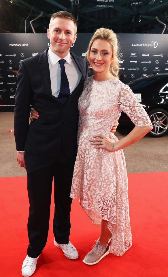 Jason and Laura Kenny at the Laureus World Sports Awards this evening