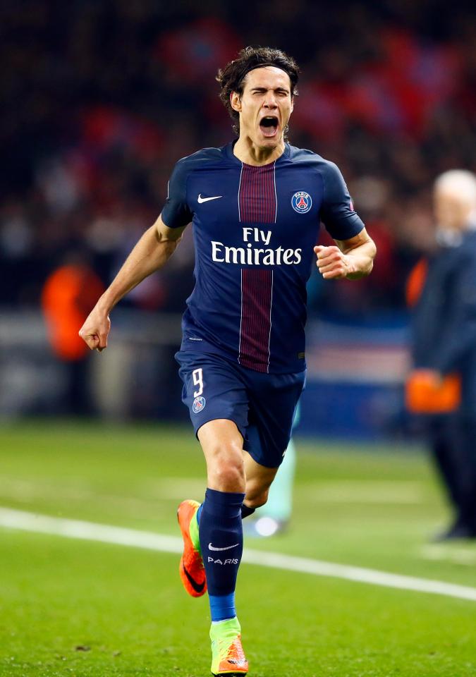  Edinson Cavani scored the fourth and final goal in the rout