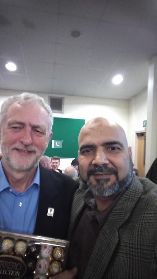  He has also been pictured with Jeremy Corbyn