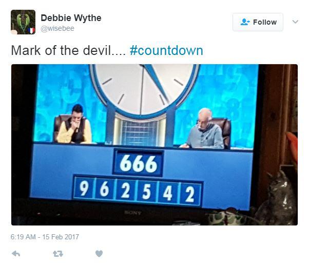  Viewers were quick to comment on the numbers being a mark of the Devil