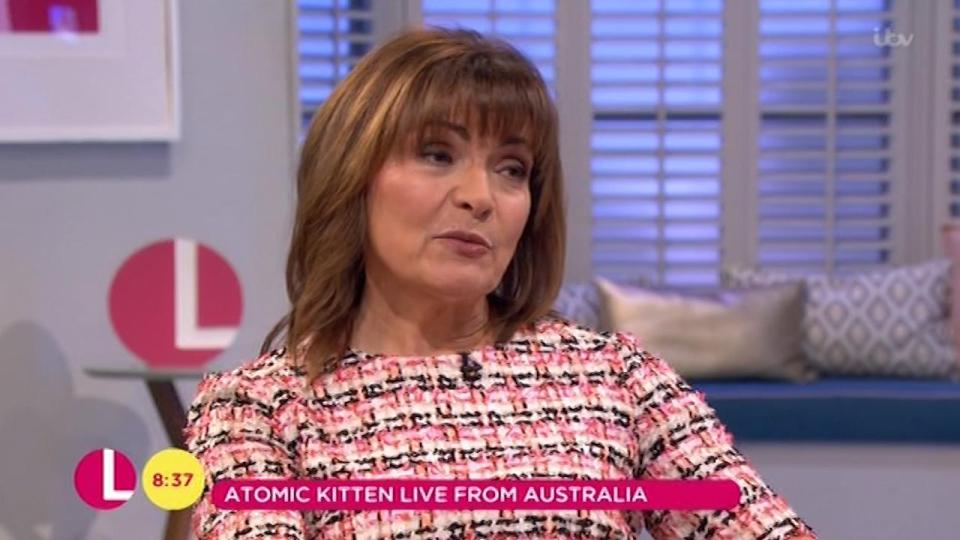 Host Lorraine Kelly was quick to ask if she was ok