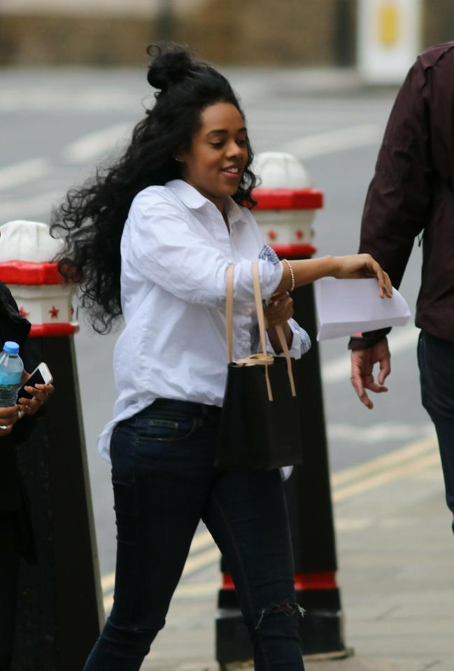  Loula Bavura arrives at the Old Bailey where she is accused of laundering cash scammed out of a vulnerable pensioner