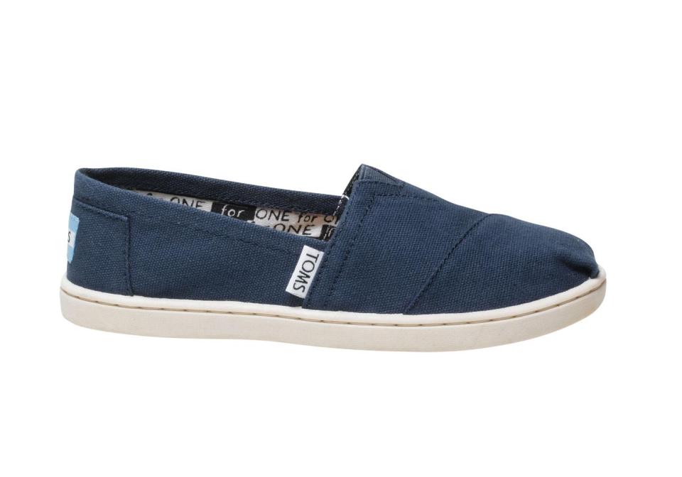  While the children's version of the shoes from Toms cost £27.99