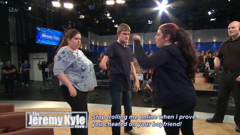  Tammy (left) and Peter hurl abuse at Lizzy on the show