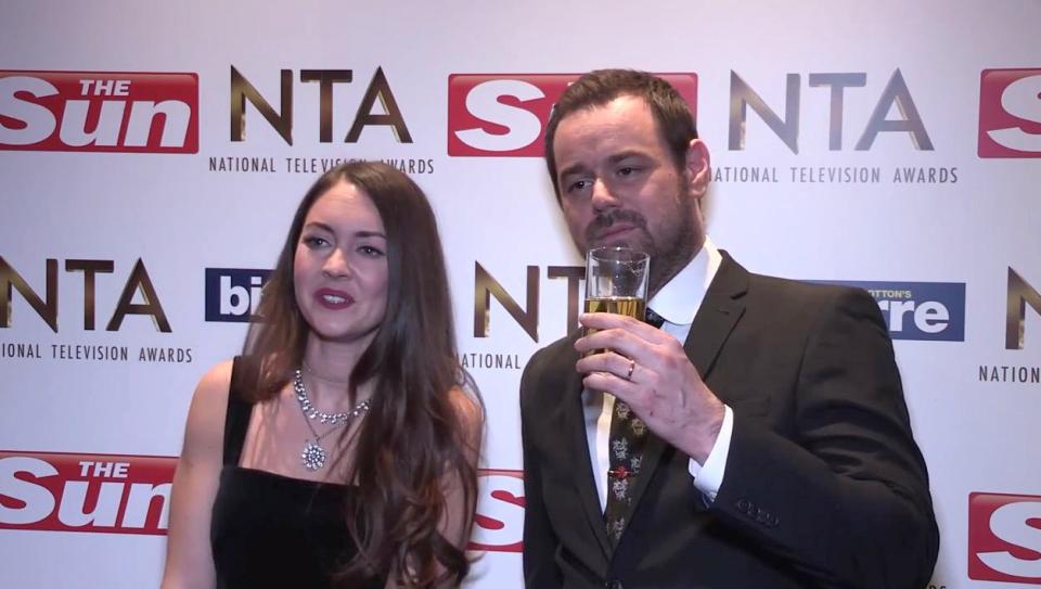  Soap star at the National Televison Awards with EastEnders co-star Lacey Turner