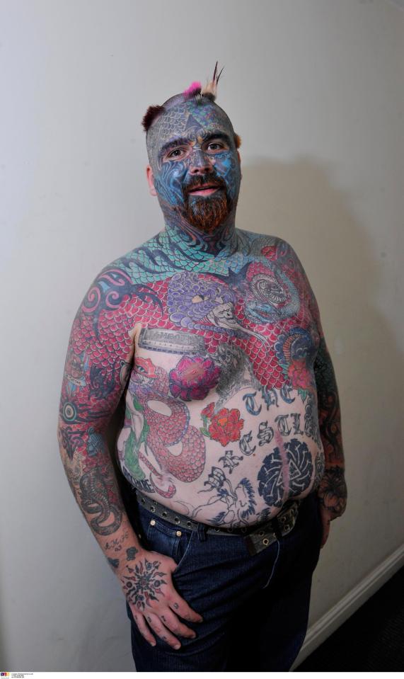  Body Art is the most tattooed man in the UK