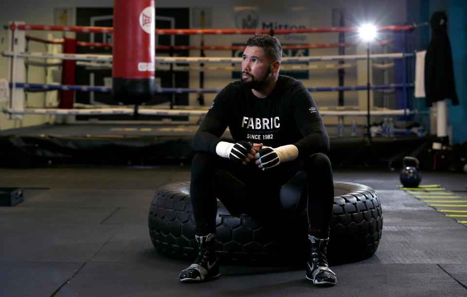  Tony Bellew, meanwhile, has been slaving away in a gym in Rotherham