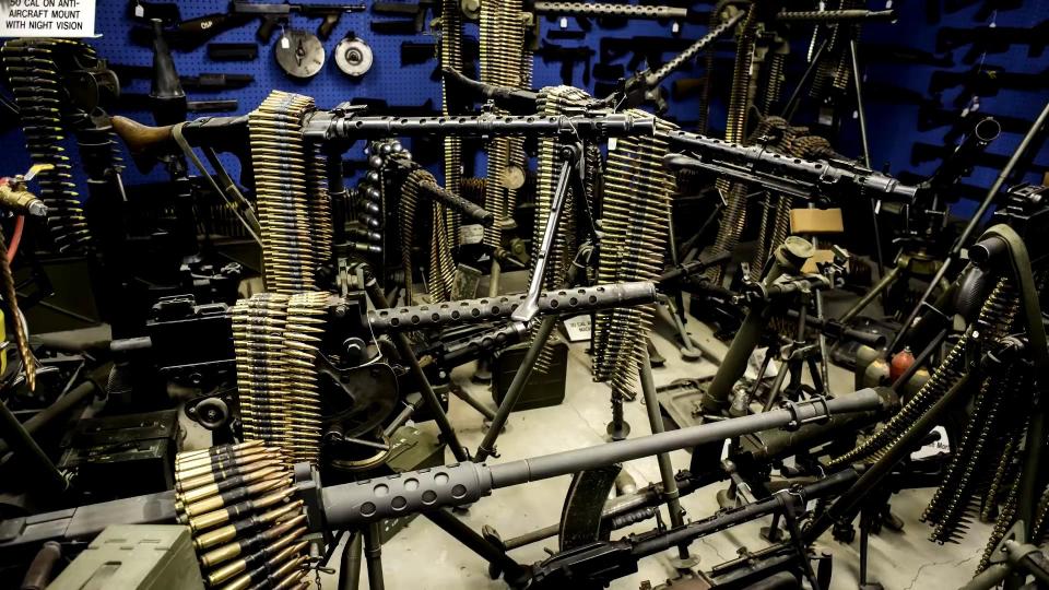  Mr Bernstein claims he has more than 200 machine guns in his collection