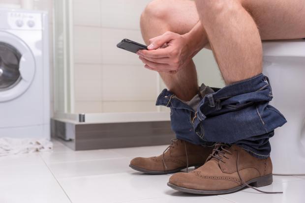 Germs from the toilet and surrounding surfaces will get onto your hand and end up on your phone, an expert has warned