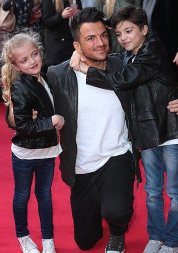  Princess, nine, is Peter's eldest child with Katie, and Junior is his eldest son with the ex glamour model