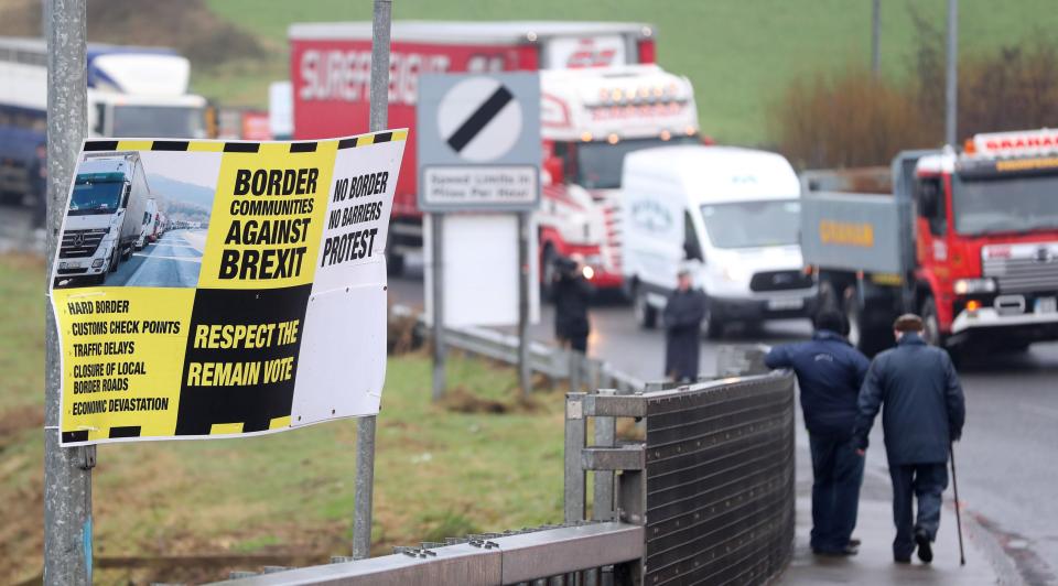  Contingency work has begun to identify where checkpoints could be set up once again, in preparation for the UK leaving the EU, the Irish Government said