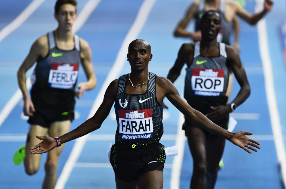 Farah clocked 13:09.16 on his way to victory in Birmingham