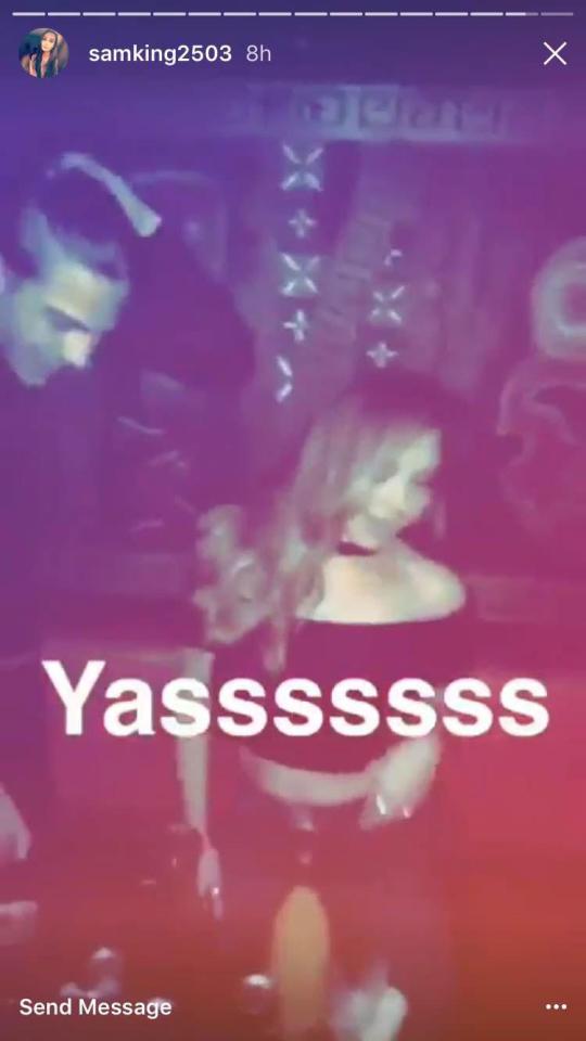  Jesy was caught dancing beside Chris Clark