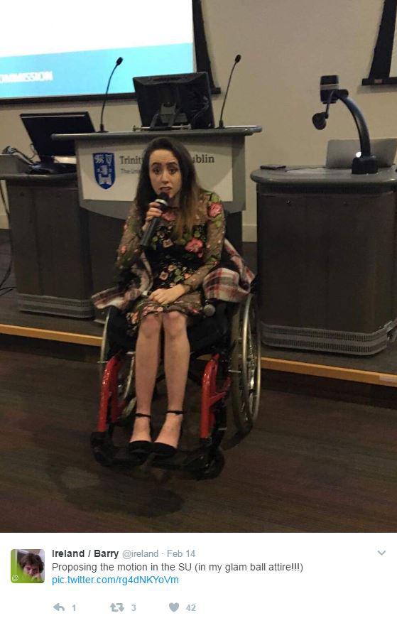 Niamh Herbert, a fashion student at Trinity College in Dublin, has spoken out about the moment she was left in tears after her Ryanair flight left without her