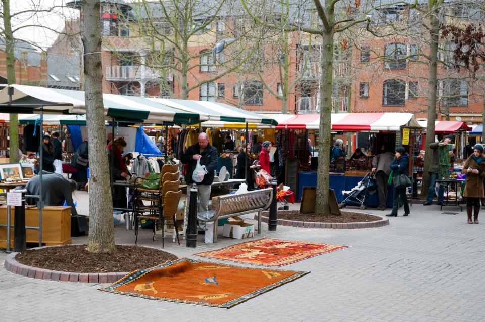  The woman claims she was raped in Oxford's city centre market (stock image)