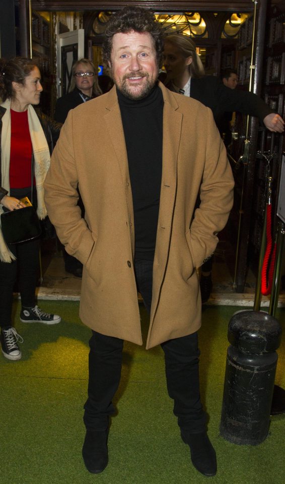  Michael Ball looked suave in a camel coat