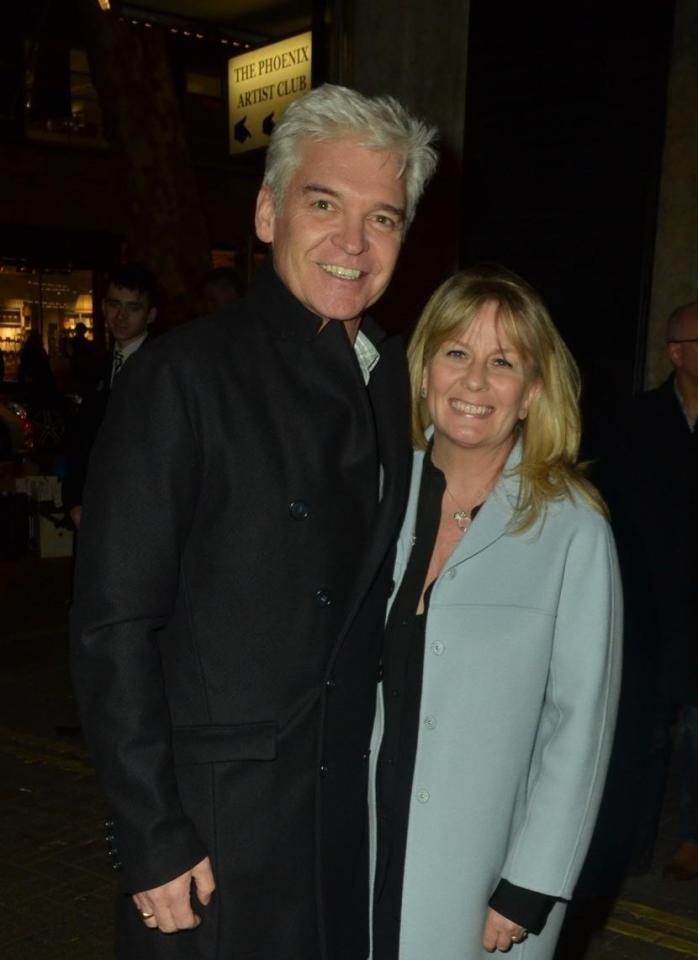  Phillip Schofield and Stephanie Lowe posed for a photo after The Girls