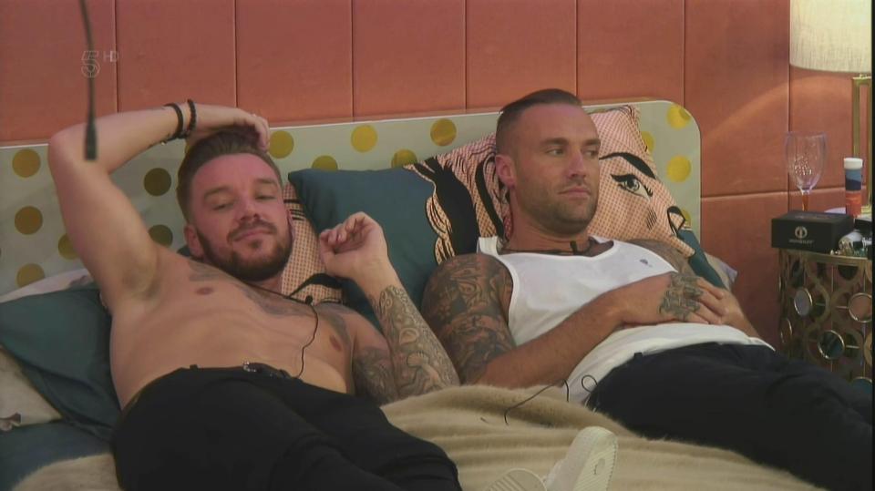  The boys developed a strong friendship in the Celebrity Big Brother house