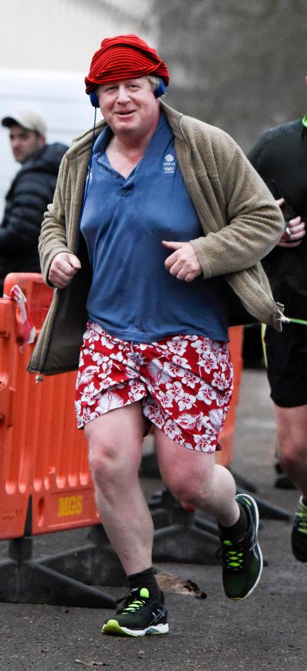  Boris Johnson decided to go jogging