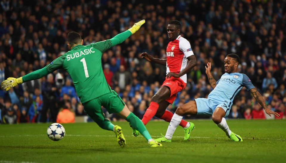 Raheem Sterling slides Manchester City in front after some brilliant work from Leroy Sane