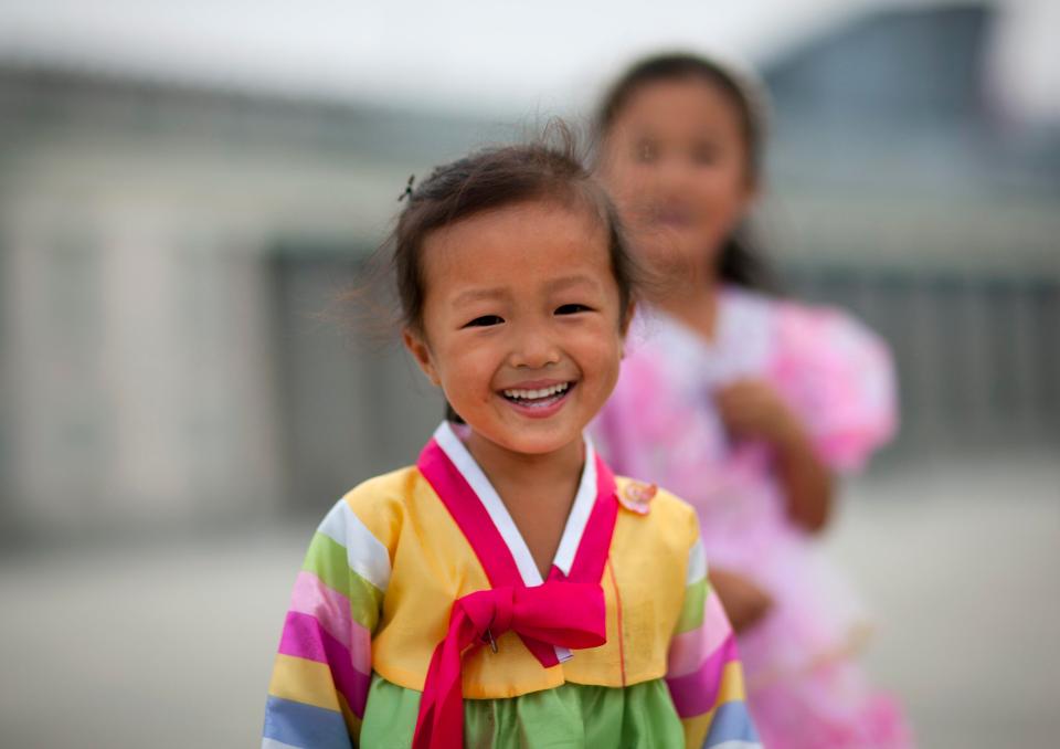  Is this schoolgirl just too young to realise what the future holds?