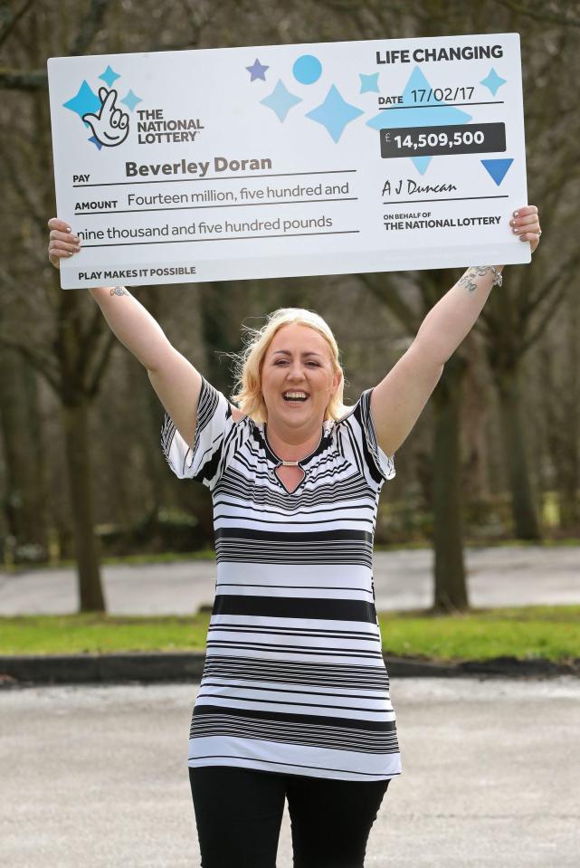 Bev Doran hit the jackpot just seven months after she and dad Sean Priestley, 48, split