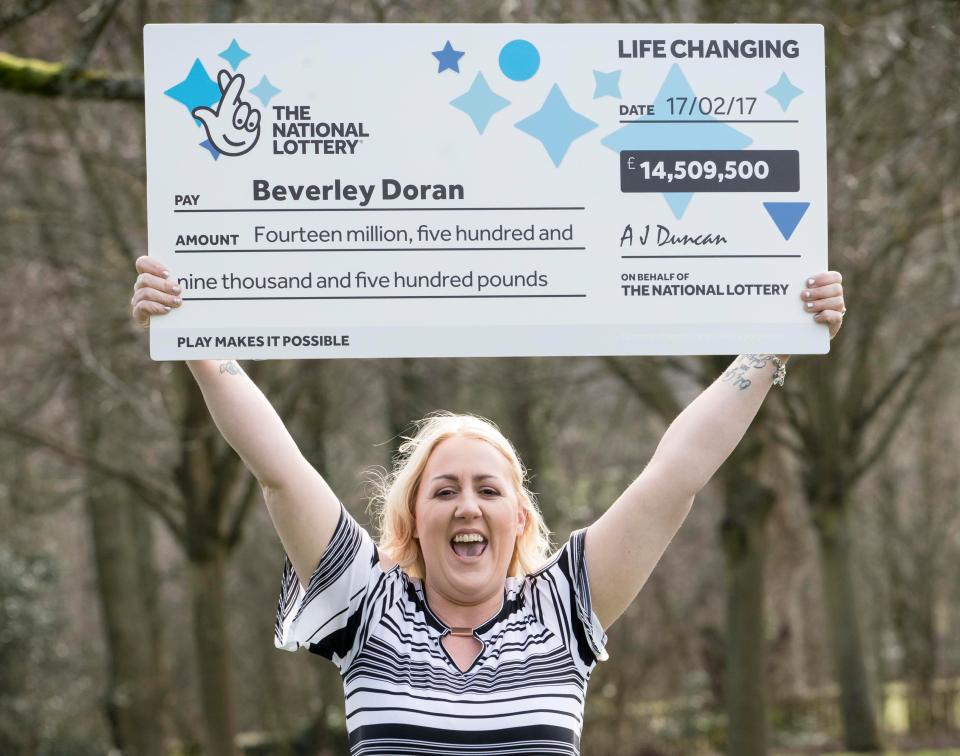  Full time carer Bev was forced to give up her job as a receptionist but is now a millionaire