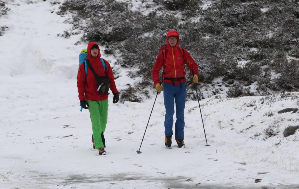  Already snow has started to fall in Cairngorm National Park in Scotland today