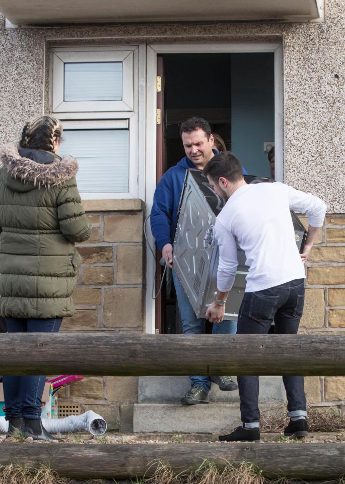 Residents made off with what they could, including heavy white goods, while Bev moved into a hotel