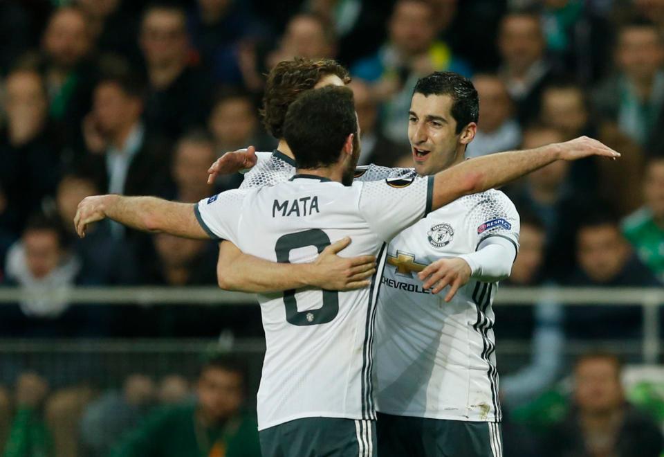 Henrikh MKhitaryan opened the scoring during the return fixture in France