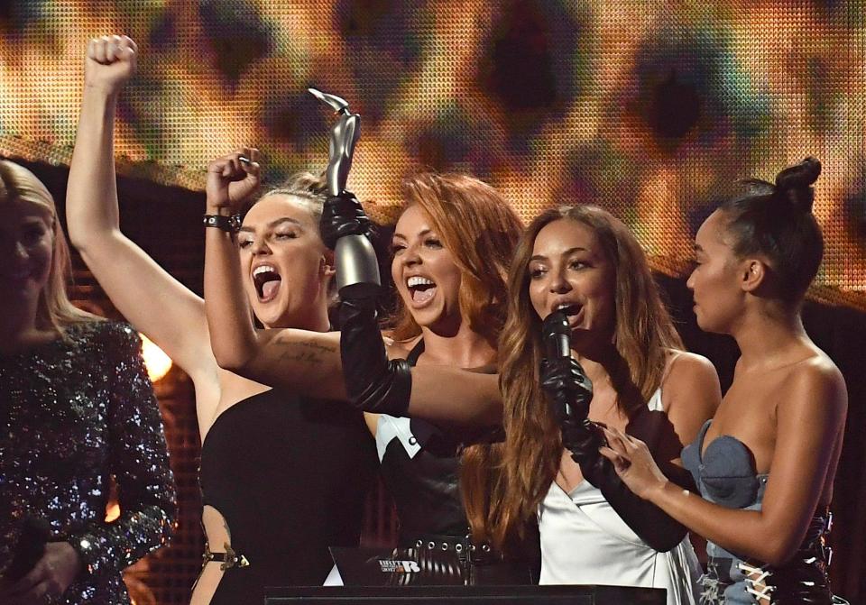  The girls were thrilled as they won their first ever BRIT Award