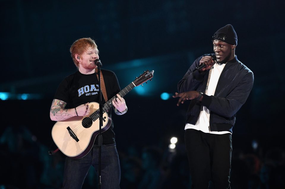  Ed performed with Stormzy during the show