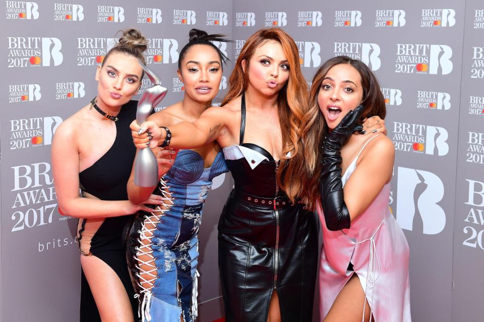  The girls were thrilled to finally pick up a BRIT Award