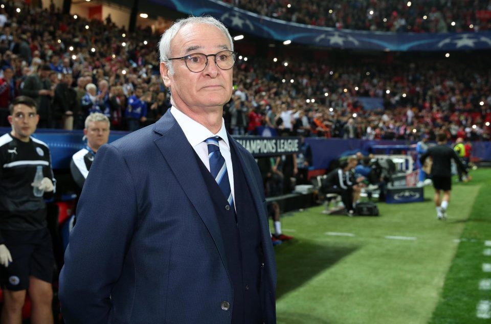 Claudio Ranieri took charge of Leicester's defeat in Sevilla with their Champions League hopes hanging by a thread