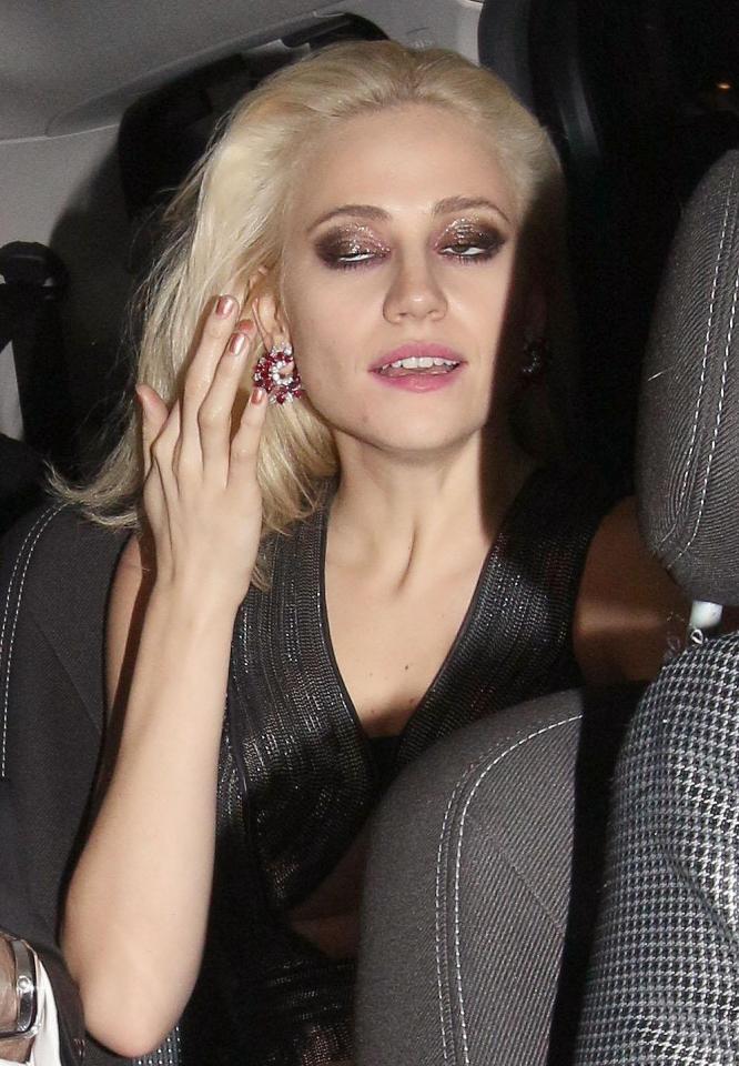  The pop star looked a bit rough round the edges as she got into her cab