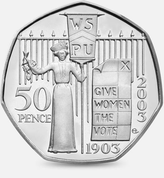  The Suffragette coin was launched to mark the hundredth anniversary of the foundation of the WSPU