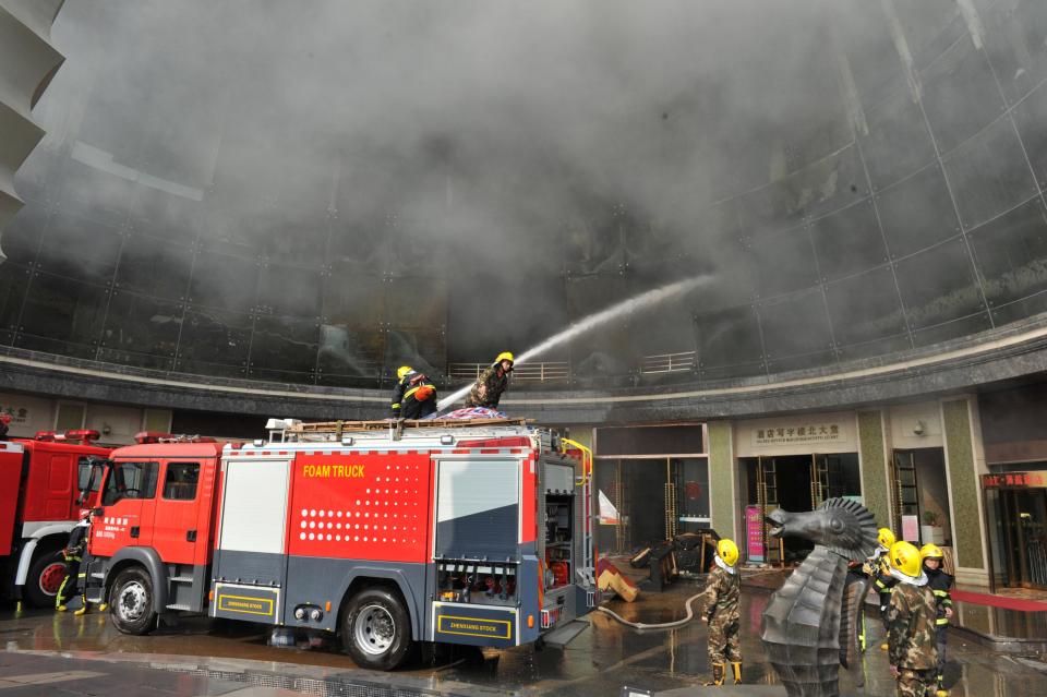  The blaze broke out at the hotel in Nanchang, capital of South-eastern China’s Jiangxi province, this morning