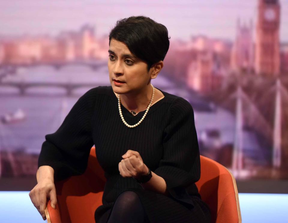  Shami Chakrabarti was pictured having a drink while the PLP meeting was underway