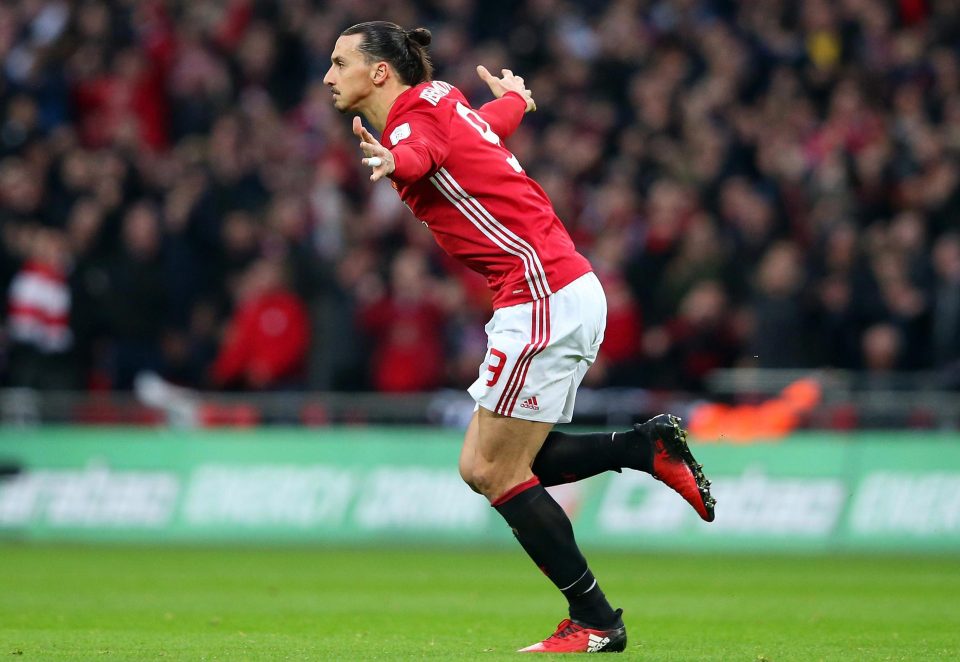 Ibra netted a double to help United lift the EFL Cup on Sunday