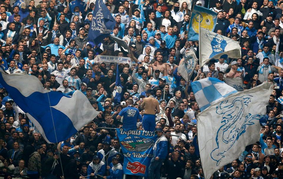  The atmosphere at the Stade Velodrome was electric