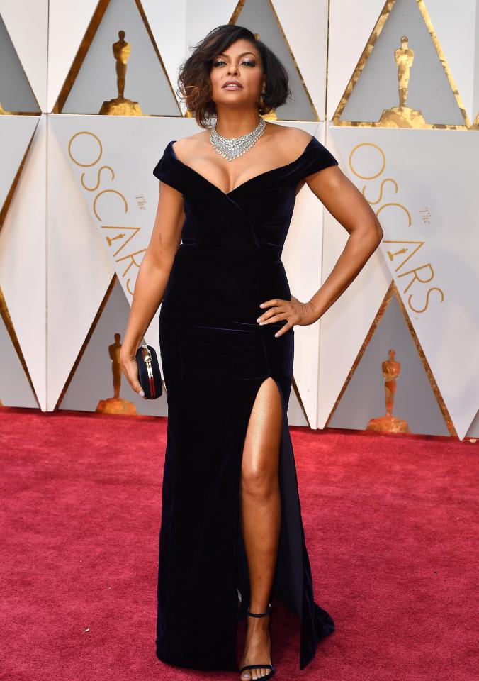  Taraji P. Henson chose a classic black frock