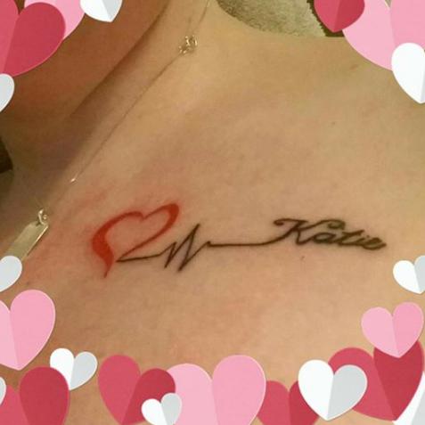  Mum Alison revealed her new tattoo and said she plans to have Katie's ashes inked inside the heart