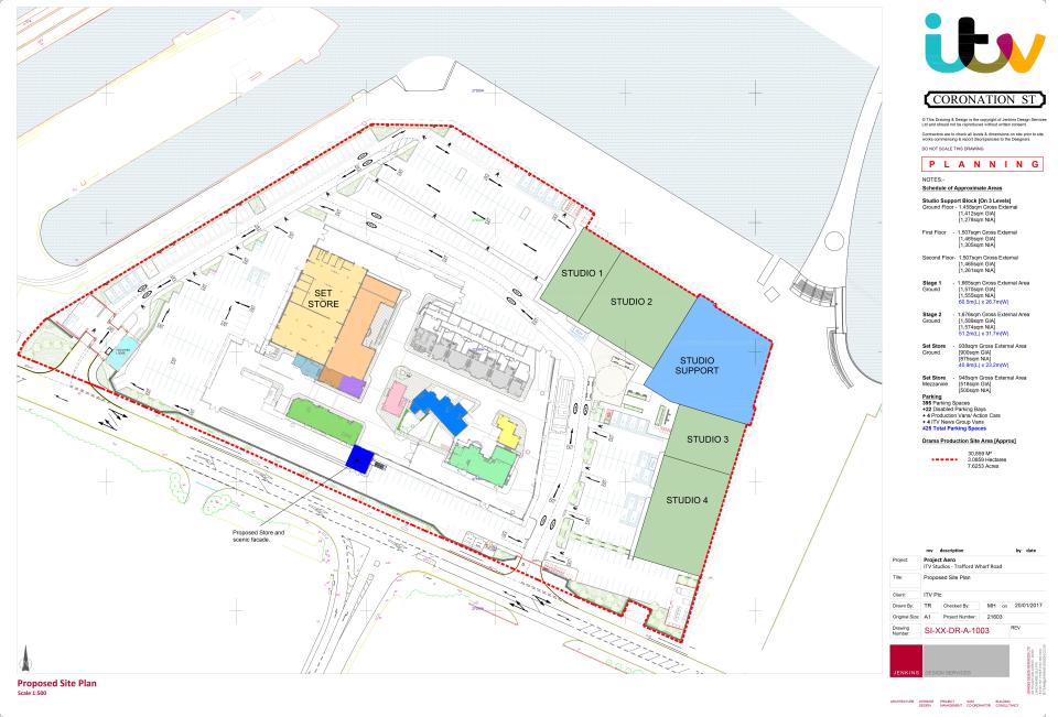  The plans show just how large the Coronation Street set is in its new home just outside Manchester