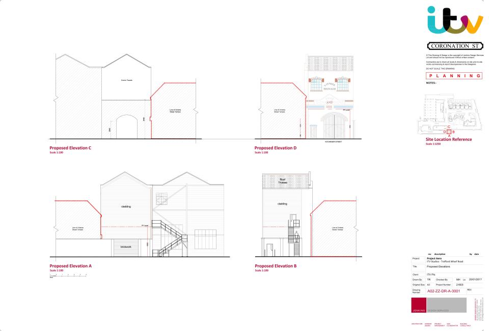  This proposed building features a fire exit