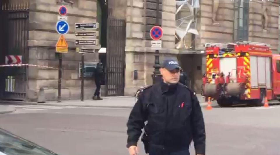  There is a heavy police presence in Paris following the incident this morning