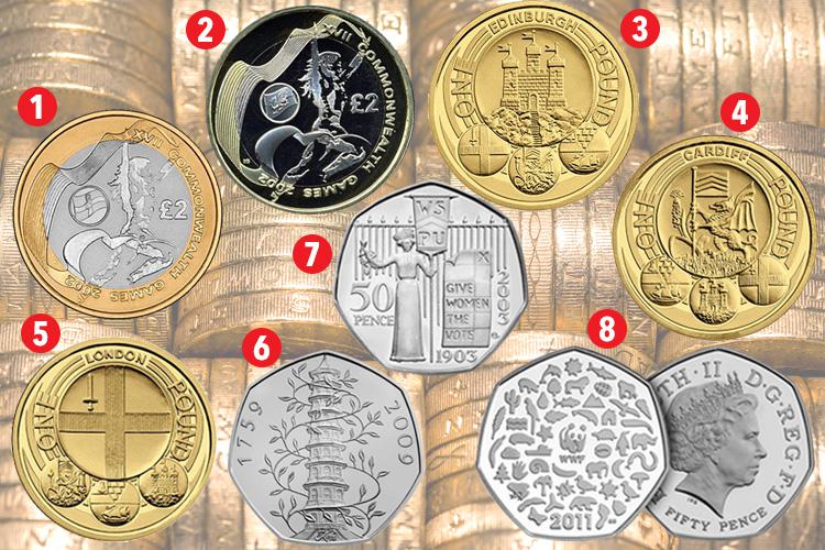  The eight rarest coins in circulation