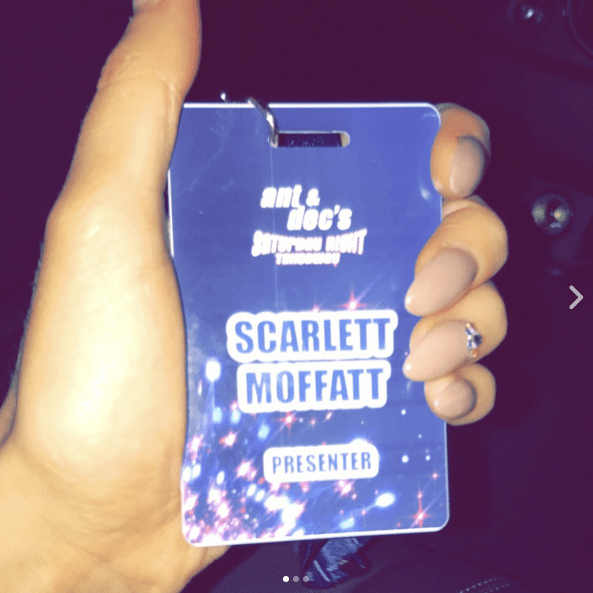  Scarlett shared a picture of her pass on Instagram